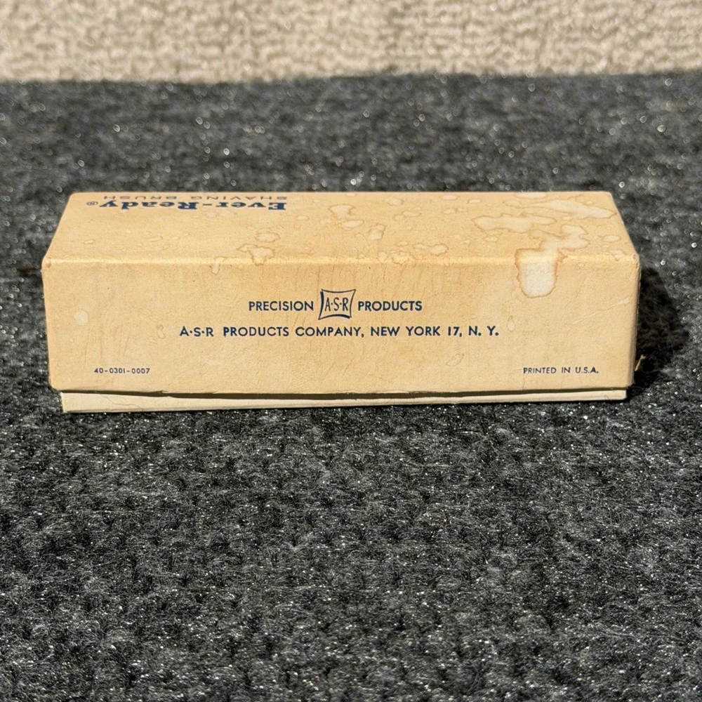 Vintage Ever-Ready Shaving Brush Red Cream Handle with Original Box ASR Products